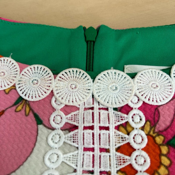 Retro Floral Eliza J shift dress - Pink, Orange, green - Picture 4 of 10